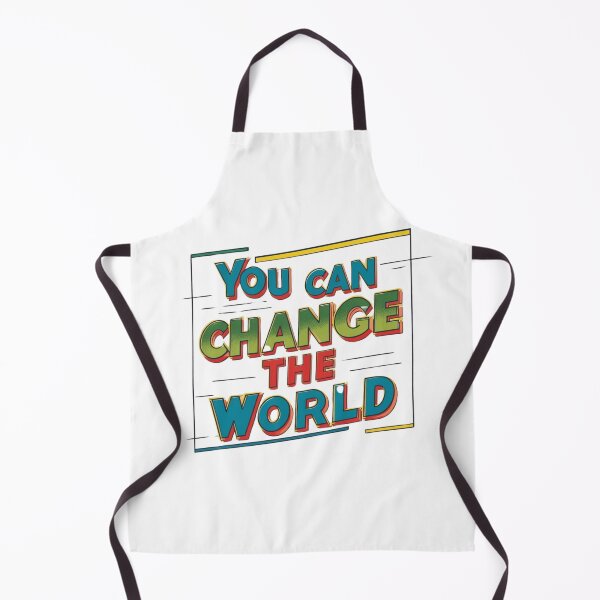 Item preview, You Can Change the World Motivational Typography Empowering Message Positive Affirmation designed and sold by TolgaSal.