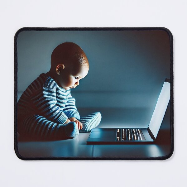 Item preview, Curious Glow: Baby's Innocent Wonder Under a Soft Light designed and sold by PoseArtistry.
