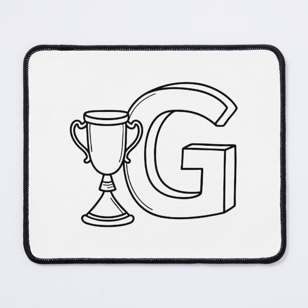 Item preview, An illustration of letter G beside a goblet designed and sold by rasagamastore.