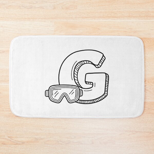 Item preview, An illustration of letter G beside goggles designed and sold by rasagamastore.