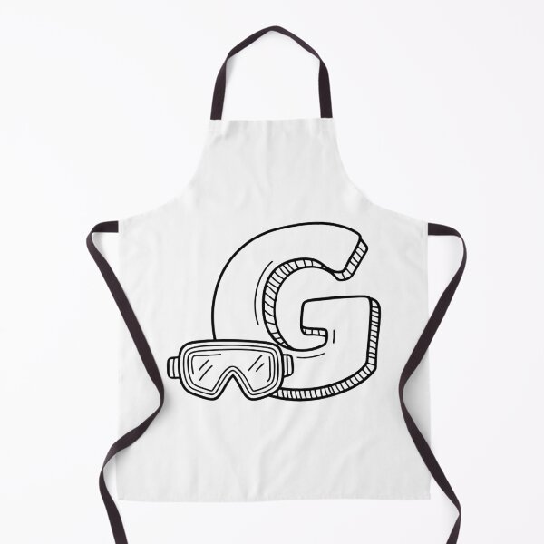 Item preview, An illustration of letter G beside goggles designed and sold by rasagamastore.