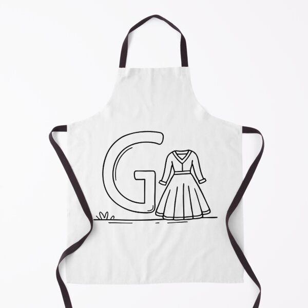 Item preview, An illustration of letter G beside a gown designed and sold by rasagamastore.