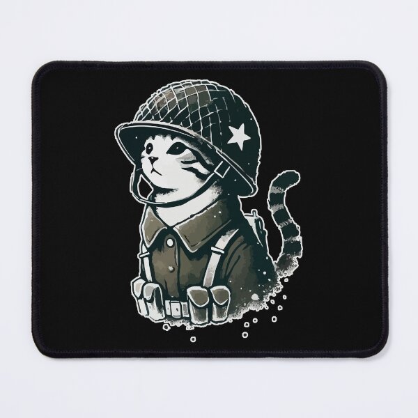 Item preview, Cat Soldier Cool Helmet Retro Vintage designed and sold by TomFrontierArt.