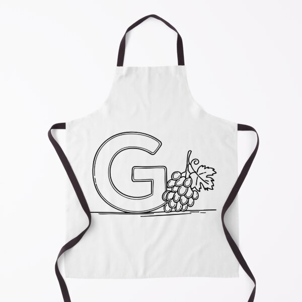 Item preview, An illustration of letter G beside a grape designed and sold by rasagamastore.