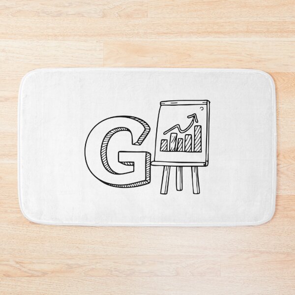 Item preview, An illustration of letter G beside a graph designed and sold by rasagamastore.