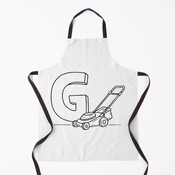 Item preview, An illustration of letter G beside a grass cutter designed and sold by rasagamastore.