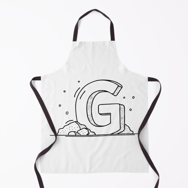 Item preview, An illustration of letter G beside gravel designed and sold by rasagamastore.