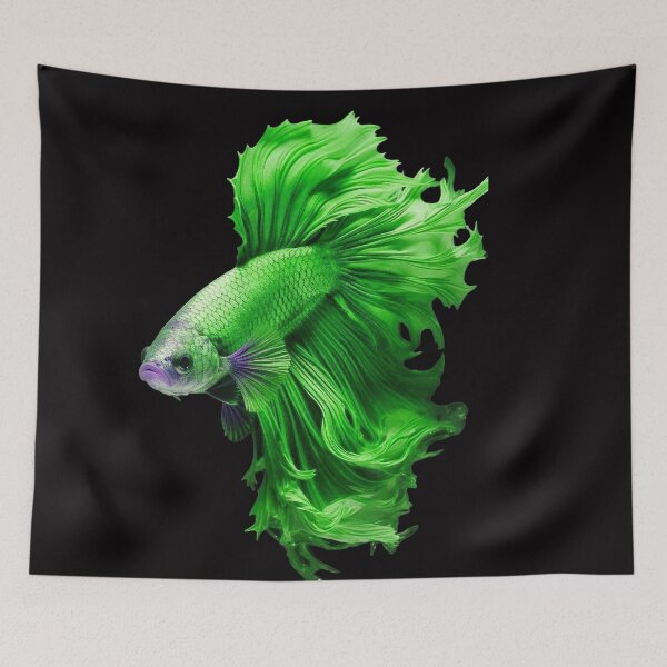 Item preview, A Beautiful Green Guppy fish Fancy Guppies Thai fighting fish, beautiful fish, guppies designed and sold by Bspaces.
