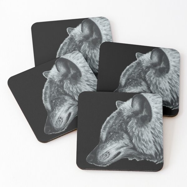 Item preview, Wolf portrait in Charcoal designed and sold by ZamarLi-Art.