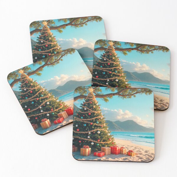 Item preview, Summer Christmas at the beach designed and sold by DreamlifeBackgrounds.