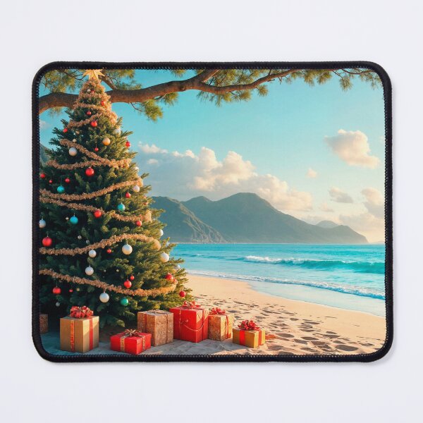Item preview, Summer Christmas at the beach designed and sold by DreamlifeBackgrounds.