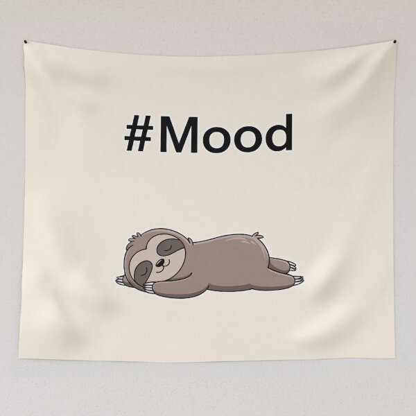 Item preview, #Mood Sleeping Sloth Illustration designed and sold by Dream-Fab.