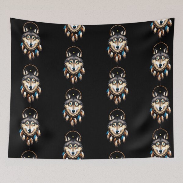 Item preview, Dream catcher wolf designed and sold by Printopia5.