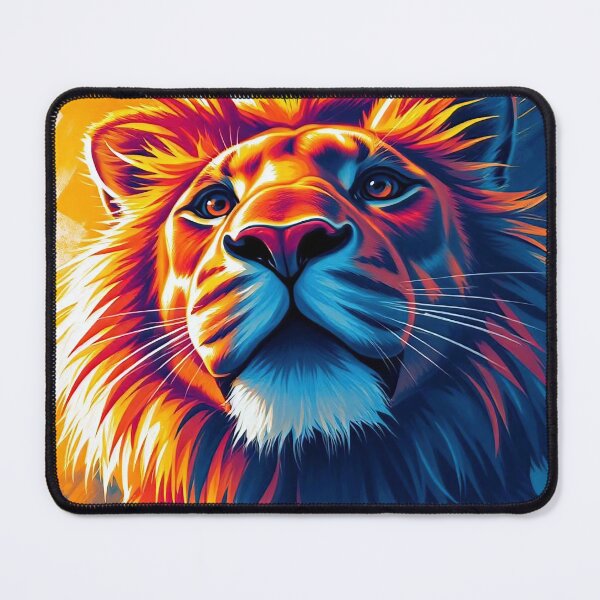 Item preview, The Majestic King - Vibrant Lion Portrait designed and sold by ChrisButler.