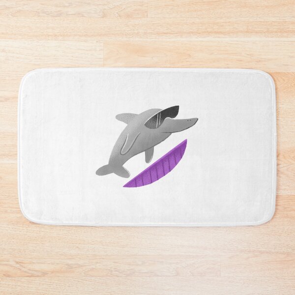 Item preview, Ocean creature- Dolphin with a surfboard designed and sold by jazzydevil.