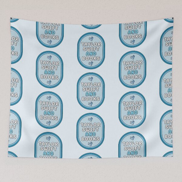 Item preview, tay and books cute poster stamp (sky blue) designed and sold by folklorewhisper.