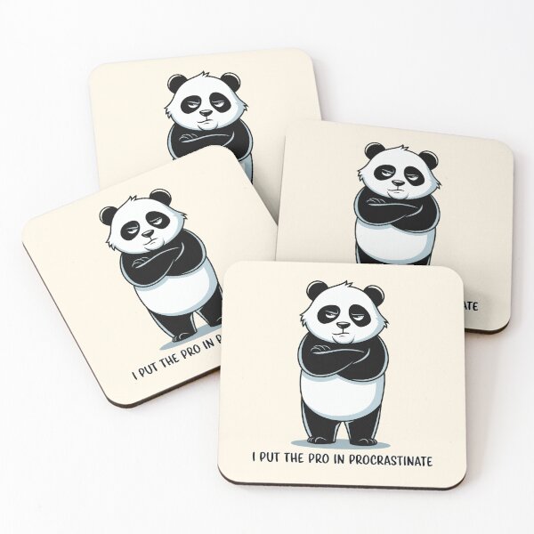 Item preview, I Put the Pro in Procrastinate Panda designed and sold by Dream-Fab.