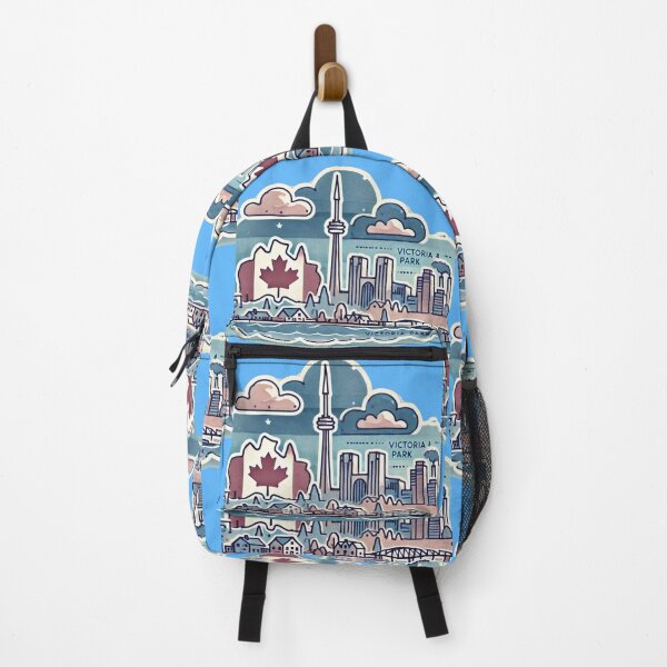 Item preview, Bingham Loop & Victoria Park Canada Minimalist 3D Sticker Design, designed and sold by PaintMeWorld.