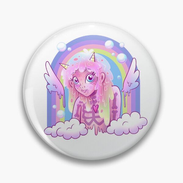 Item preview, Pastel Rainbow Slime Monster Girl.  designed and sold by FizzyVee.
