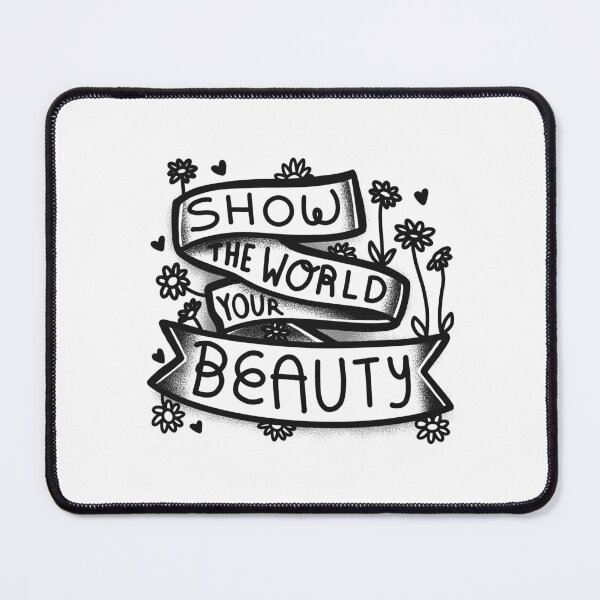 Item preview, Show the World your Beauty! Black and white flash tattoo designed and sold by jazzydevil.