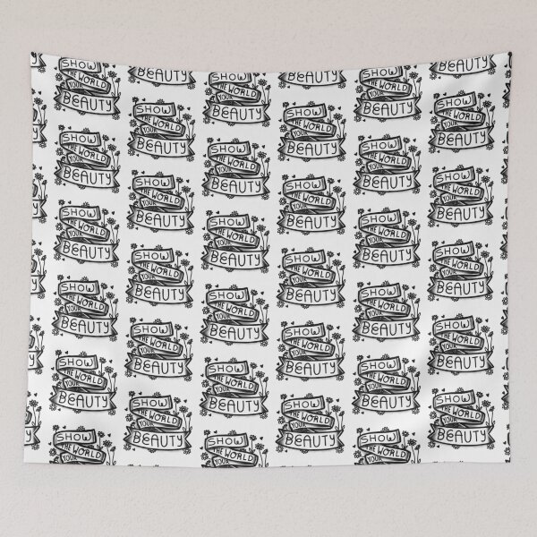 Item preview, Show the World your Beauty! Black and white flash tattoo designed and sold by jazzydevil.