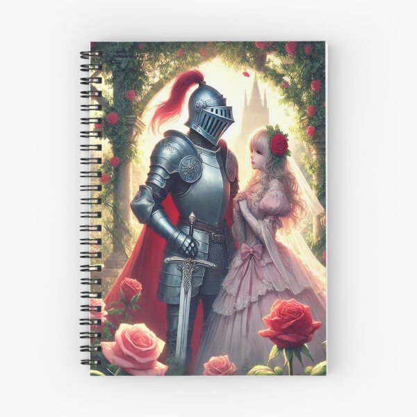 Item preview, AI generated princess and knight in rose garden designed and sold by AI-this-is-AI.
