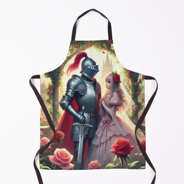 Item preview, AI generated princess and knight in rose garden designed and sold by AI-this-is-AI.
