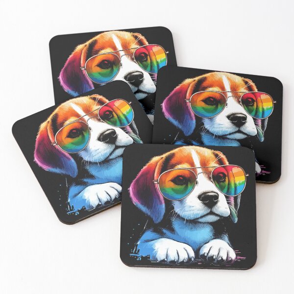 Item preview, Beagle Dog Puppy Funny Colorful designed and sold by TomFrontierArt.