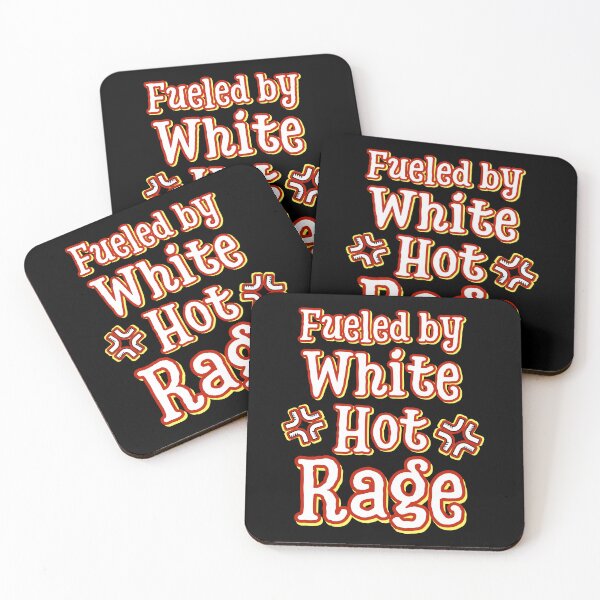Item preview, Fueled by White Hot Rage | Bold and Fiery Design for Anger Enthusiasts designed and sold by DesignDazzles.