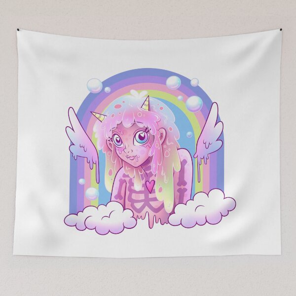 Item preview, Pastel Rainbow Slime Monster Girl.  designed and sold by FizzyVee.