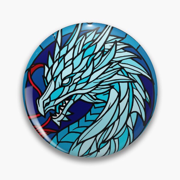 Aperçu de l'œuvre Dragon en vitrail créée et vendue par SpectrumShine.