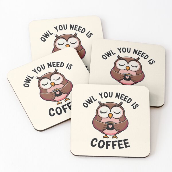 Item preview, Owl You Need Is Coffee Cute Owl designed and sold by Dream-Fab.
