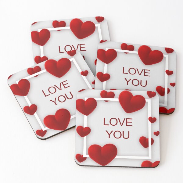 Item preview, Love You Red Hearts Frame - Valentine's Day designed and sold by 19Beauty.