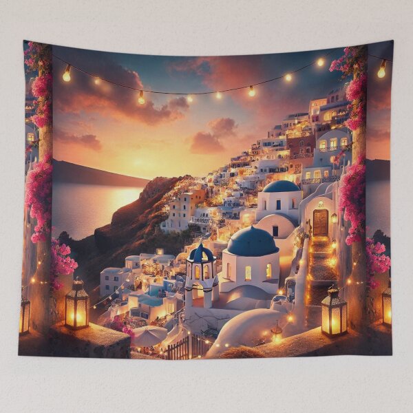 Item preview, Golden Hour Santorini designed and sold by Meta2Physical.