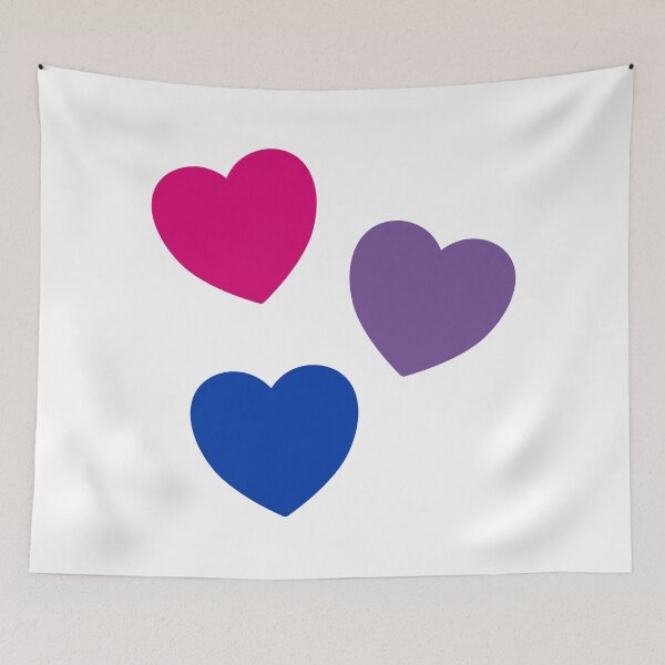 Item preview, Hearts Bi Flag Colors - Subtle Pride  designed and sold by Inspirationmotivation.