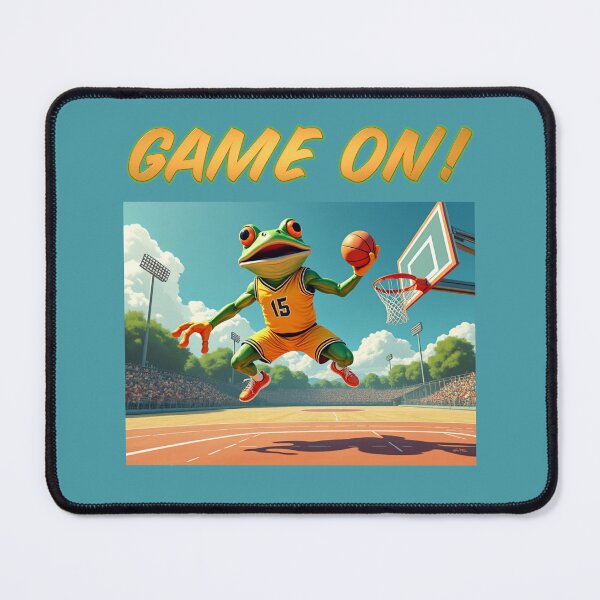 Item preview, Game On Basketball Frog designed and sold by SteamyArt.