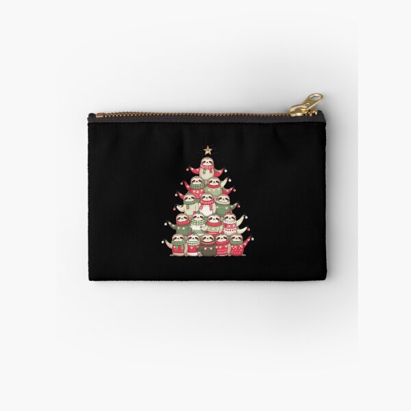 Item preview, Ugly Xmas  Sweater Cute Cozy Winter Laid Back Sloth Christmas Tree  designed and sold by zenpatterns.
