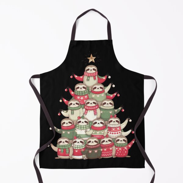 Item preview, Ugly Xmas Sweater Cute Cozy Winter Laid Back Sloth Christmas Tree designed and sold by zenpatterns.