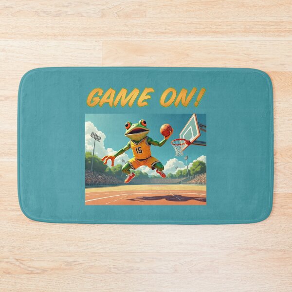 Item preview, Game On Basketball Frog designed and sold by SteamyArt.