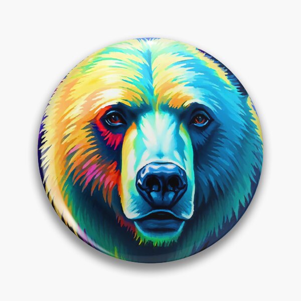 Item preview, Vibrant Grizzly - The Spirit of the Wild designed and sold by ChrisButler.