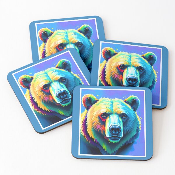 Item preview, Vibrant Grizzly - The Spirit of the Wild designed and sold by ChrisButler.