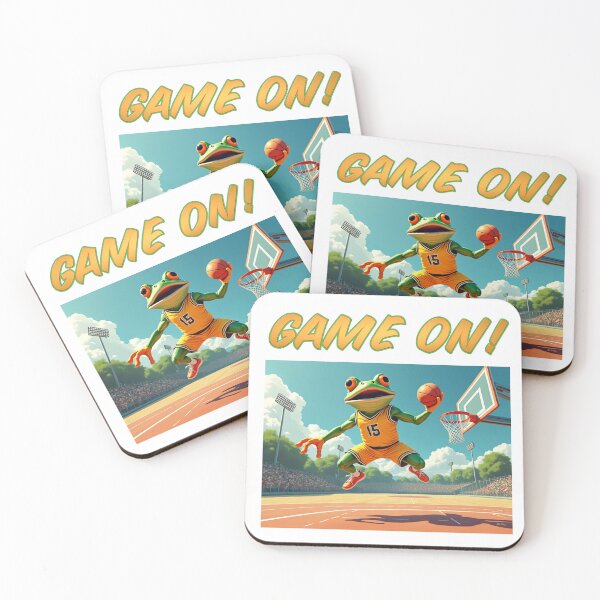 Item preview, Game On Basketball Frog designed and sold by SteamyArt.