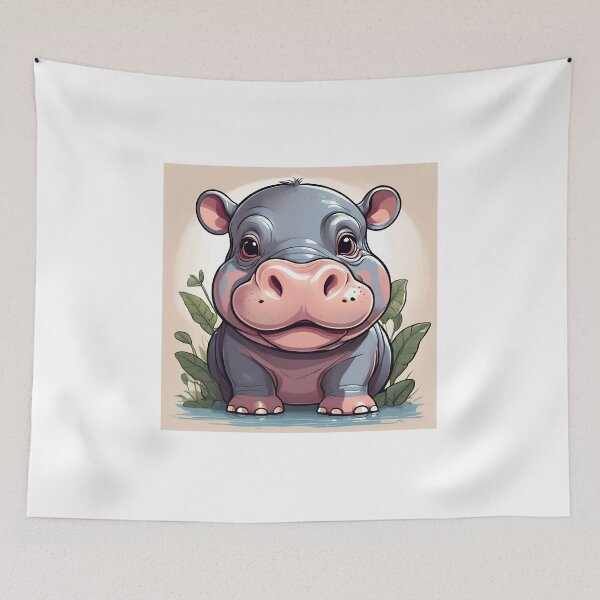 Item preview, hippo so cute designed and sold by pig2u.