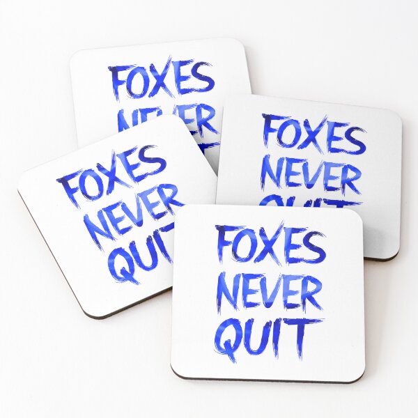 Item preview, Foxes Never Quit blue flames designed and sold by VRedBaller.
