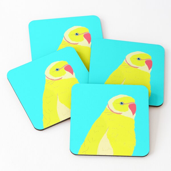 Item preview, Cute Indian Ringneck Parakeet Yellow Version designed and sold by TiffinByLK.