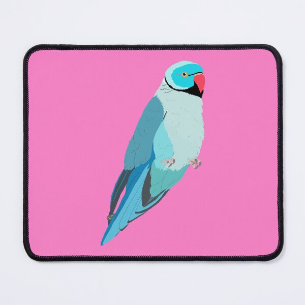 Item preview, Cute Indian Ringneck Parakeet Blue Version designed and sold by TiffinByLK.