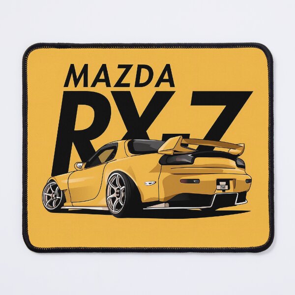 Item preview, Mustard Yellow Mazda RX-7  designed and sold by DecarYourself.