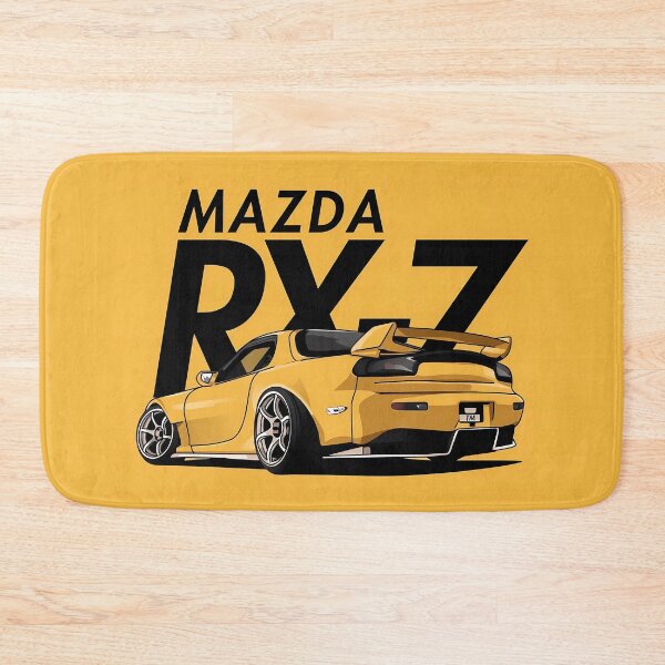 Item preview, Mustard Yellow Mazda RX-7  designed and sold by DecarYourself.