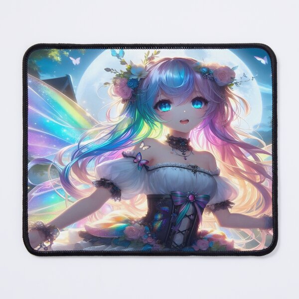 Item preview, Anime Girl Rainbow Moon Fairy Singing Dancing designed and sold by Lee Hiller Designs.