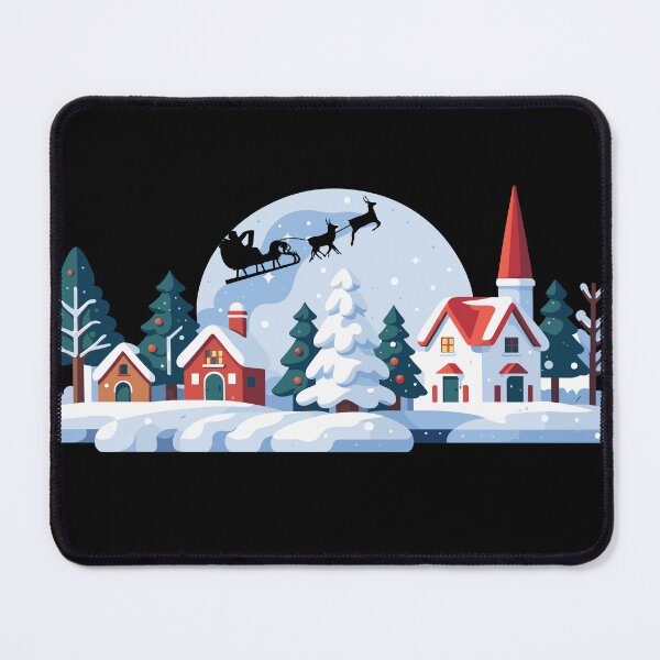 Item preview, Santa Claus Deers Merry Christmas Snow Fairy Tale Festive Holiday Happy designed and sold by Kia Blaze.
